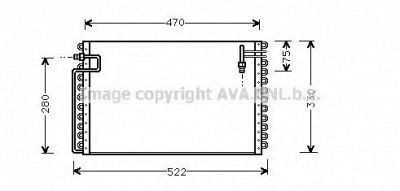 AVA QUALITY COOLING ol5210 -  Конденсатор, кондиционер